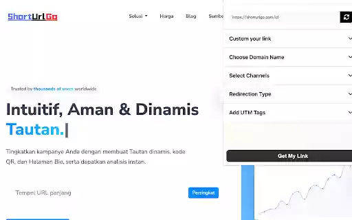 ShortUrlGo | Advanced Link Shortener  from Chrome web store to be run with OffiDocs Chromium online