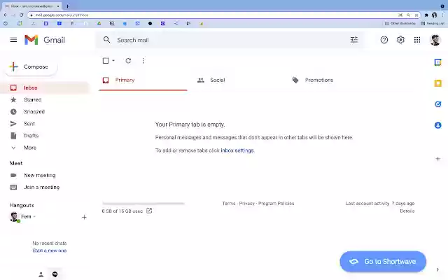 Shortwave Web Extension  from Chrome web store to be run with OffiDocs Chromium online