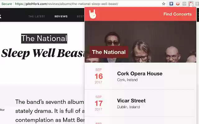 Showdown Find concerts  from Chrome web store to be run with OffiDocs Chromium online