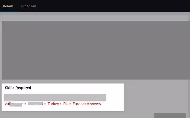 Show info Freelancer.com  from Chrome web store to be run with OffiDocs Chromium online