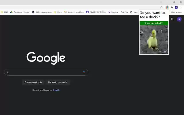 Show me a duck  from Chrome web store to be run with OffiDocs Chromium online