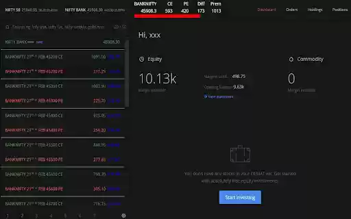 Show Option Premium  from Chrome web store to be run with OffiDocs Chromium online