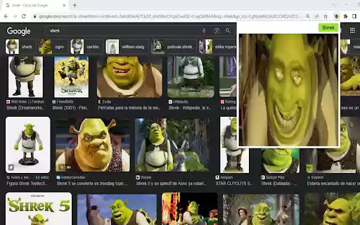 Shrek Gifs  from Chrome web store to be run with OffiDocs Chromium online