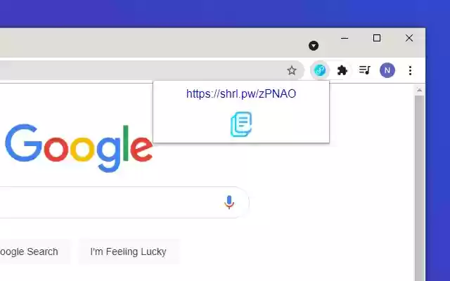 Shrl url shortener  from Chrome web store to be run with OffiDocs Chromium online