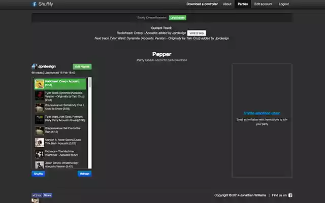 Shuffify Controller  from Chrome web store to be run with OffiDocs Chromium online Shuffify Controller  from Chrome web store to be run with OffiDocs Chromium online