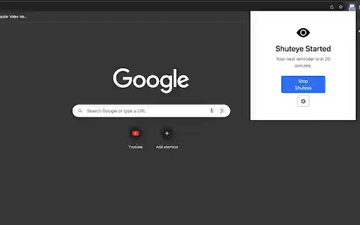 Shuteye  from Chrome web store to be run with OffiDocs Chromium online