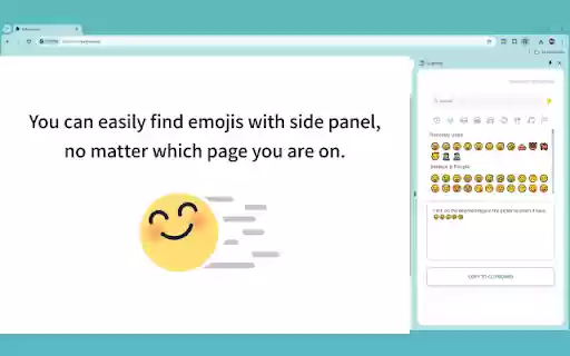 Sidemoji  from Chrome web store to be run with OffiDocs Chromium online
