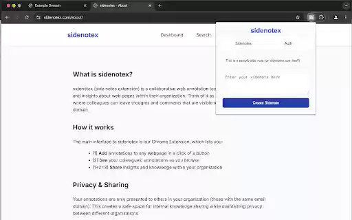 Sidenotex from Chrome web store to be run with OffiDocs Chromium online Sidenotex from Chrome web store to be run with OffiDocs Chromium online