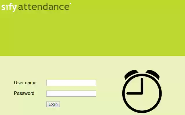 Sify Attendance System from Chrome web store to be run with OffiDocs Chromium online Sify Attendance System from Chrome web store to be run with OffiDocs Chromium online