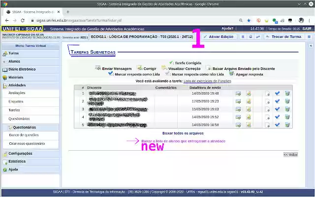 SIGAA Productivity  from Chrome web store to be run with OffiDocs Chromium online