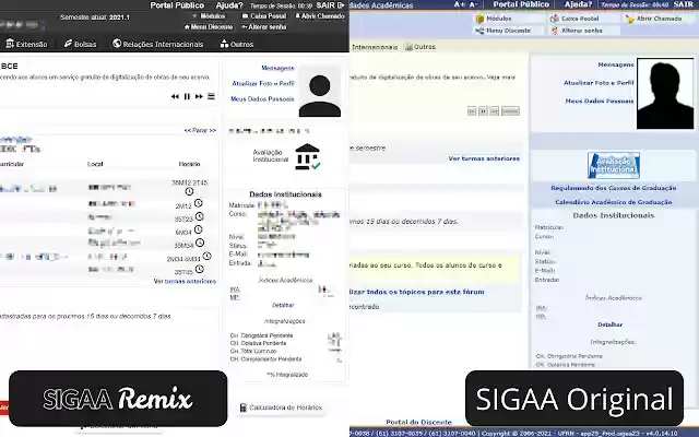 SIGAA Remix from Chrome web store to be run with OffiDocs Chromium online SIGAA Remix from Chrome web store to be run with OffiDocs Chromium online