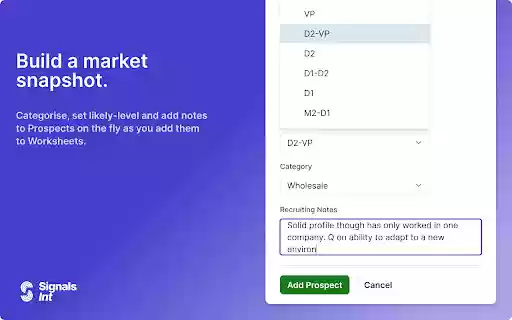 Signals Int  from Chrome web store to be run with OffiDocs Chromium online