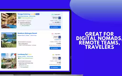 SignalSurf: Assess WiFi on Booking  Airbnb  from Chrome web store to be run with OffiDocs Chromium online