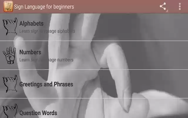 Sign Language For Beginners from Chrome web store to be run with OffiDocs Chromium online Sign Language For Beginners from Chrome web store to be run with OffiDocs Chromium online