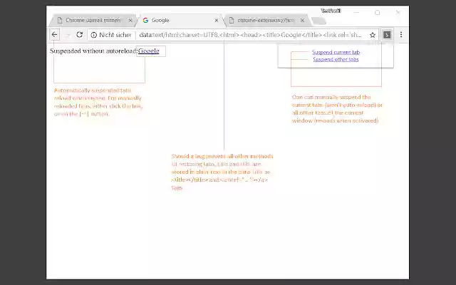 Silence of the Tabs (Beta)  from Chrome web store to be run with OffiDocs Chromium online