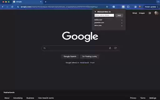 Silent Search  from Chrome web store to be run with OffiDocs Chromium online