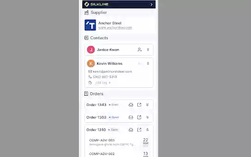 Silkline  from Chrome web store to be run with OffiDocs Chromium online