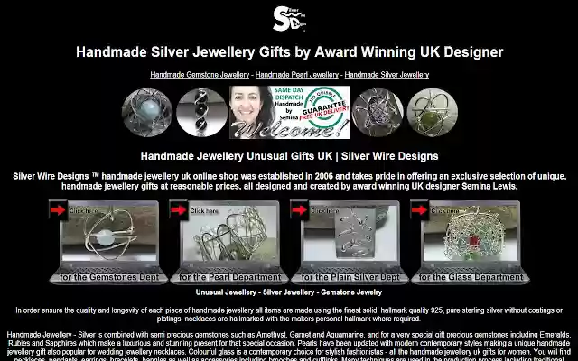 Silver Wire Designs Handmade Jewellery  from Chrome web store to be run with OffiDocs Chromium online