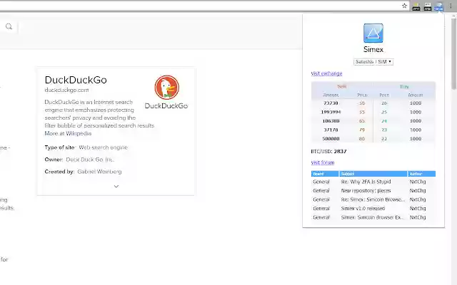 Simex  from Chrome web store to be run with OffiDocs Chromium online