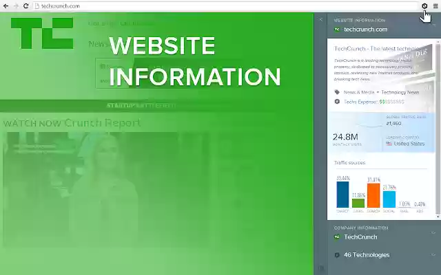 SimilarTech Prospecting  from Chrome web store to be run with OffiDocs Chromium online