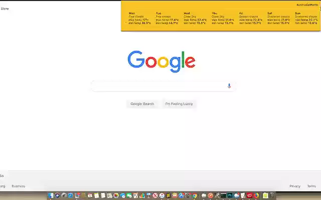 Simple 7 day forecast  from Chrome web store to be run with OffiDocs Chromium online