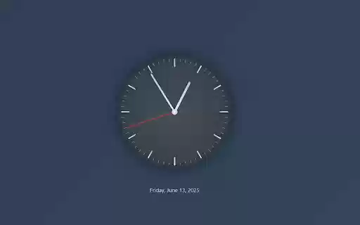 Simple Analog Clock  from Chrome web store to be run with OffiDocs Chromium online