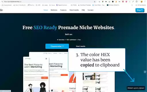 Simple Color Picker  from Chrome web store to be run with OffiDocs Chromium online
