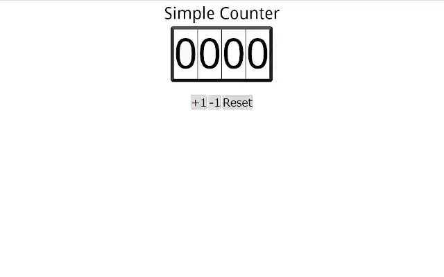 Simple Counter  from Chrome web store to be run with OffiDocs Chromium online