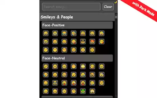 Simple Emoji Picker (With Dark Mode)  from Chrome web store to be run with OffiDocs Chromium online