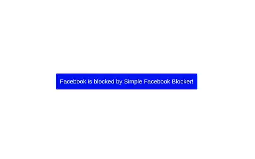 Simple Facebook Blocker  from Chrome web store to be run with OffiDocs Chromium online