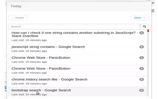 Simple History from Chrome web store to be run with OffiDocs Chromium online Simple History from Chrome web store to be run with OffiDocs Chromium online