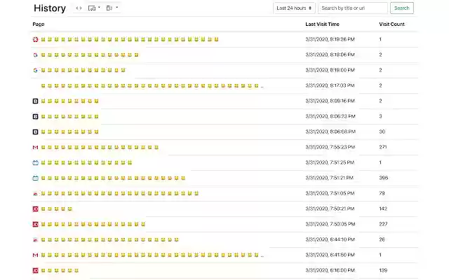 Simple History Manager  from Chrome web store to be run with OffiDocs Chromium online