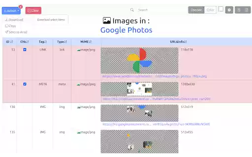 simple image collector  from Chrome web store to be run with OffiDocs Chromium online