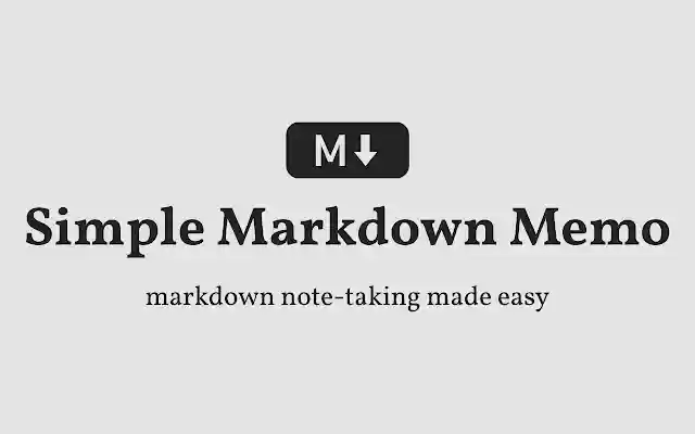 Simple Markdown Memo  from Chrome web store to be run with OffiDocs Chromium online