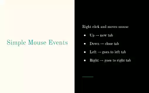 Simple Mouse Events  from Chrome web store to be run with OffiDocs Chromium online