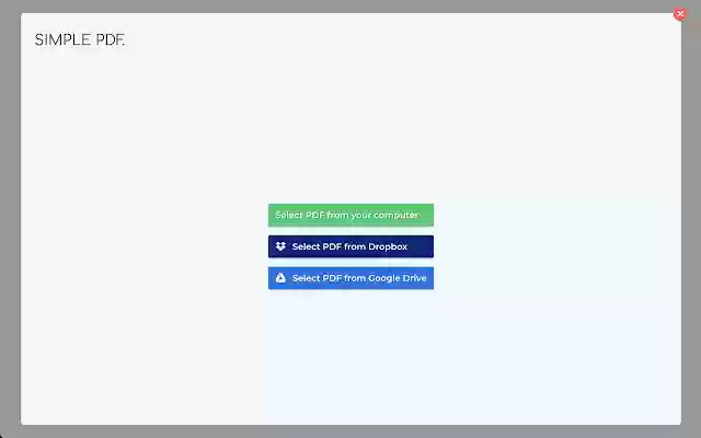 Simple PDF  from Chrome web store to be run with OffiDocs Chromium online