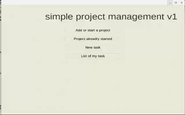 Simple project management  from Chrome web store to be run with OffiDocs Chromium online