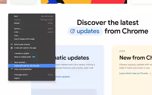 Simple QR Code Generator  Reader  from Chrome web store to be run with OffiDocs Chromium online