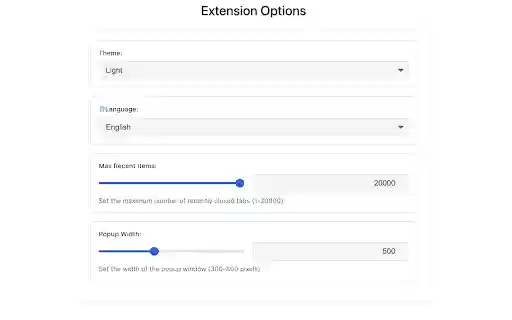 Simple Sexy Undo Close Tab  from Chrome web store to be run with OffiDocs Chromium online