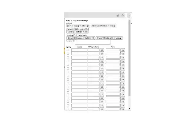 SimpleUserCSSOverwrite  from Chrome web store to be run with OffiDocs Chromium online