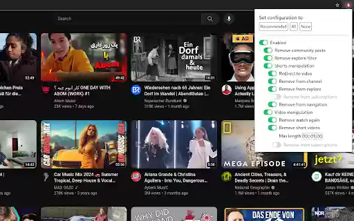 Simple YouTube  from Chrome web store to be run with OffiDocs Chromium online