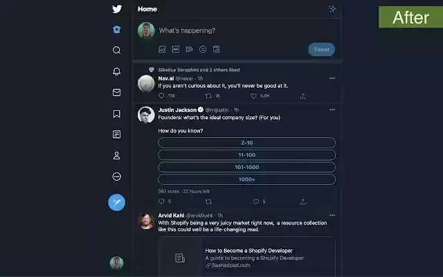 Simplified Twitter from Chrome web store to be run with OffiDocs Chromium online Simplified Twitter from Chrome web store to be run with OffiDocs Chromium online