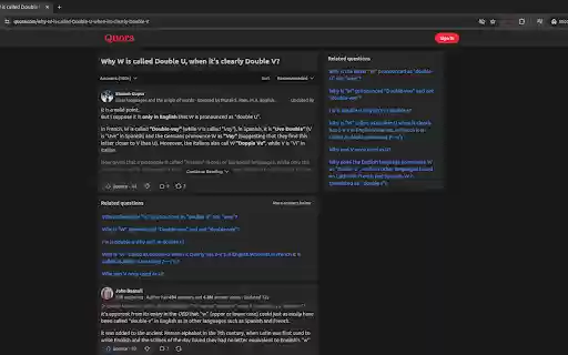 Simplify Quora  from Chrome web store to be run with OffiDocs Chromium online