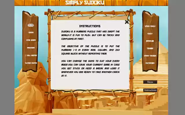 Simply Sudoku  from Chrome web store to be run with OffiDocs Chromium online