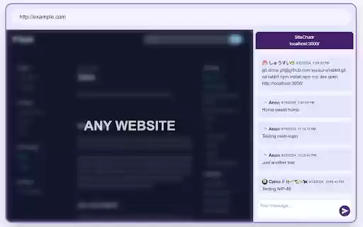SiteChattr  from Chrome web store to be run with OffiDocs Chromium online
