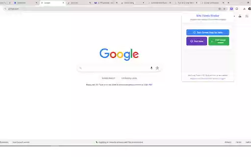 SiteFontsFinder  from Chrome web store to be run with OffiDocs Chromium online