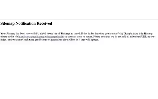Sitemap Pinger  from Chrome web store to be run with OffiDocs Chromium online