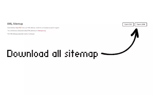Sitemap Scraper  from Chrome web store to be run with OffiDocs Chromium online