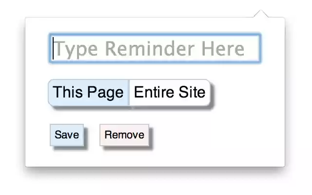Site Reminder  from Chrome web store to be run with OffiDocs Chromium online