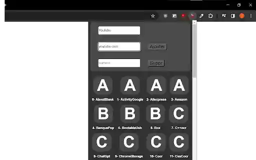 sites favoris enregistrés  from Chrome web store to be run with OffiDocs Chromium online